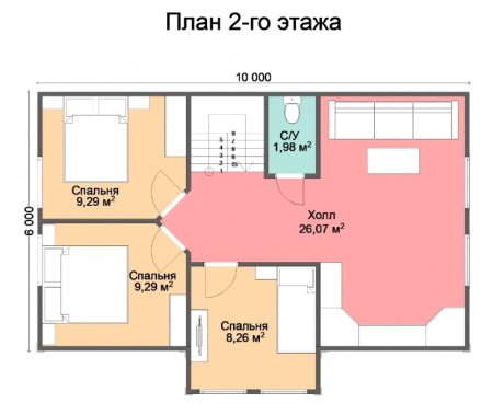 Каркасный дом Канадец 7х10 Каркасный дом Канадец 7х10