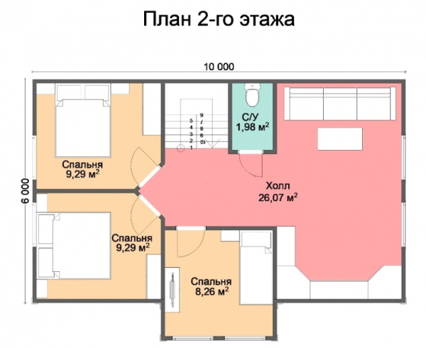 Каркасный дом Канадец 7х10 Каркасный дом Канадец 7х10