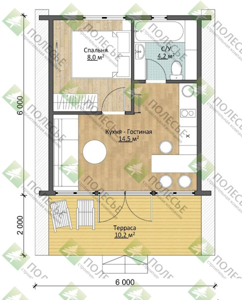 А Фрейм-48 6х8 