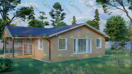 Каркасный дом Русь 10x10