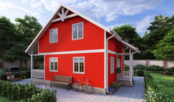 Каркасный дом Севастополь 7х7 Каркасный дом Севастополь 7х7