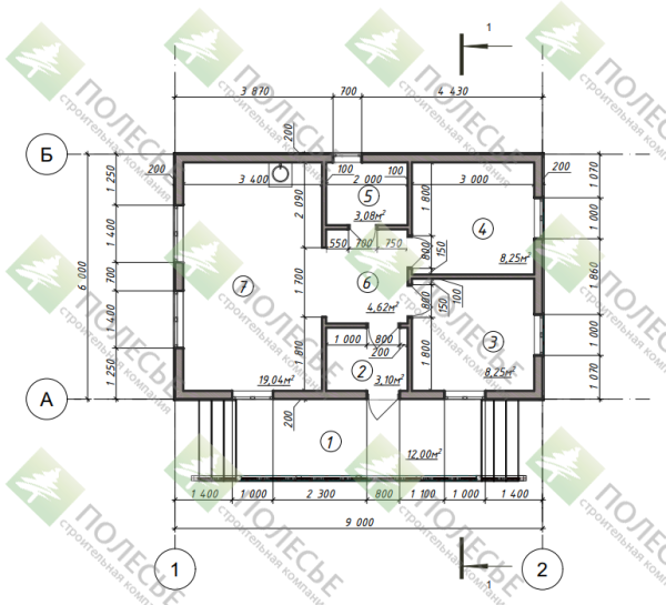 Каркасный дом Рома 6x11