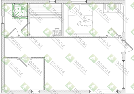 Каркасная баня Орбита 48