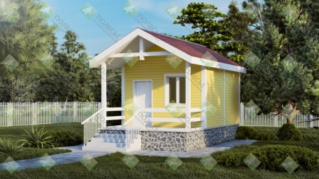 Дачный дом Солнечный 7x4 