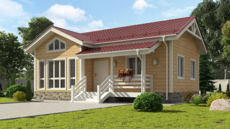 Каркасный дом Спутник 8x10 Каркасный дом Спутник 8x10