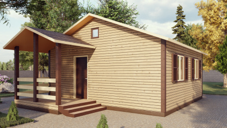 Каркасный дом Бастион 6x6 Каркасный дом Бастион 6x6