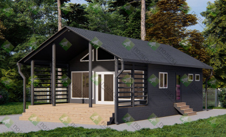 Каркасная баня Орбита Макси 6х11