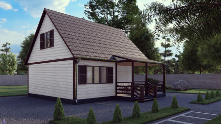 Каркасный дом Жемчужина - 2 7x8