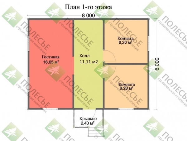 Дачный дом Фазенда-2 6х8