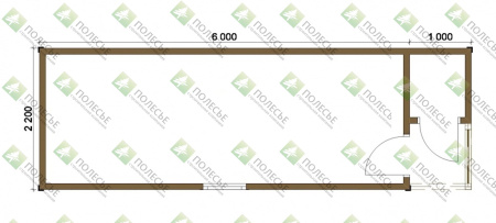 Бытовка 074 - 2,2х7