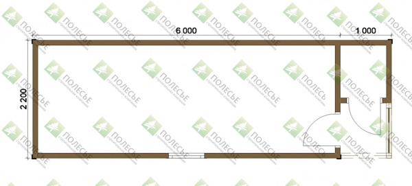 Бытовка 074 - 2,2х7