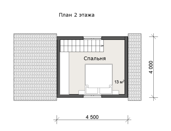 Дачный дом Домовенок 6х4