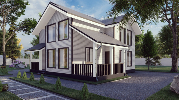 Каркасный дом Венера-2 10x10 Каркасный дом Венера-2 10x10