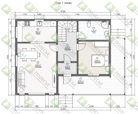 Каркасный дом София 8х10