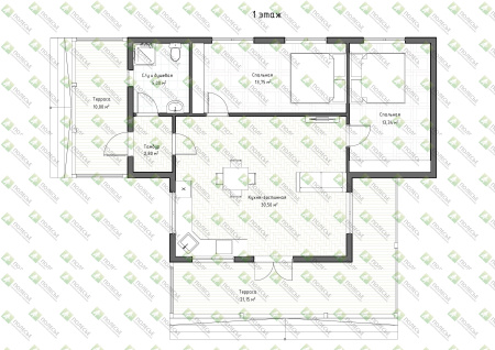 Каркасный дом Стиляга 10х11