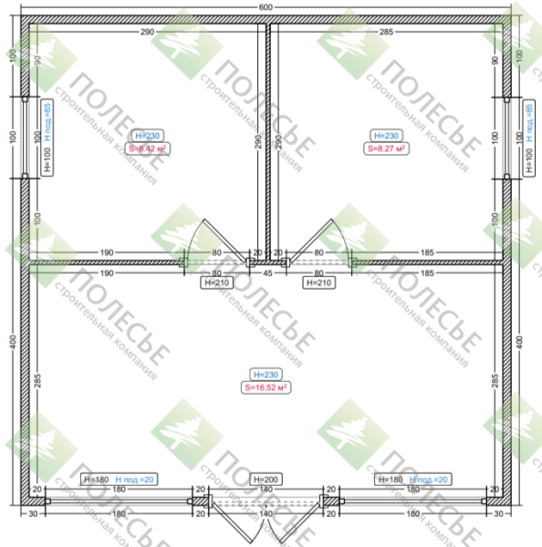 Дачный дом Орбита 6х6
