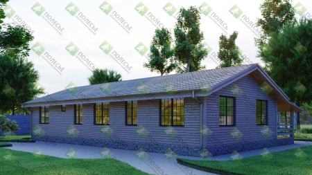 Каркасный дом Комфорт Плюс 11x17