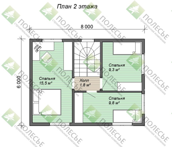 Дачный дом Лира 6х8