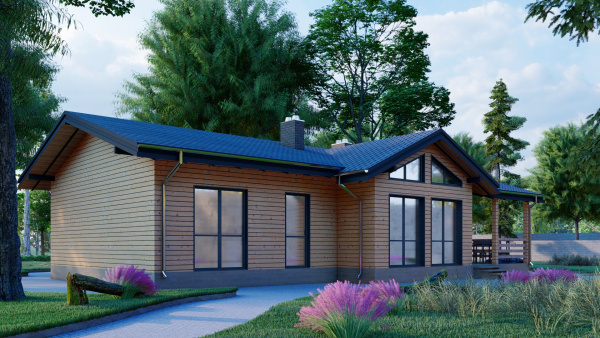 Каркасный дом Скандинавский 10x14 Каркасный дом Скандинавский 10x14