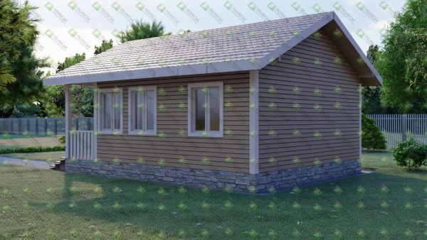 Дачный дом Зодчий 6x8