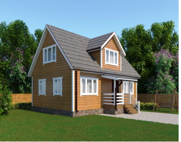 Каркасный дом Терем-2 6х9 Каркасный дом Терем-2 6х9