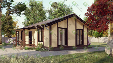 Каркасный дом Альпийский 6x10