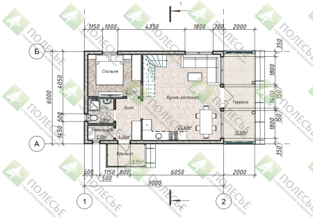 Каркасный дом Макси Плюс 6x11