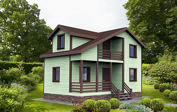 Каркасный дом Канцлер-2 6x8 Каркасный дом Канцлер-2 6x8