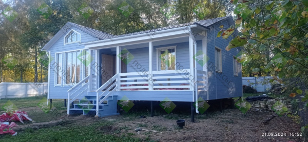 Каркасный дом Спутник 8x10