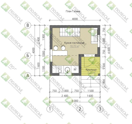 Дачный дом Денис 4x4