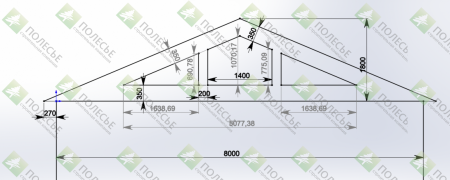 Каркасный дом Хамелеон 8х8