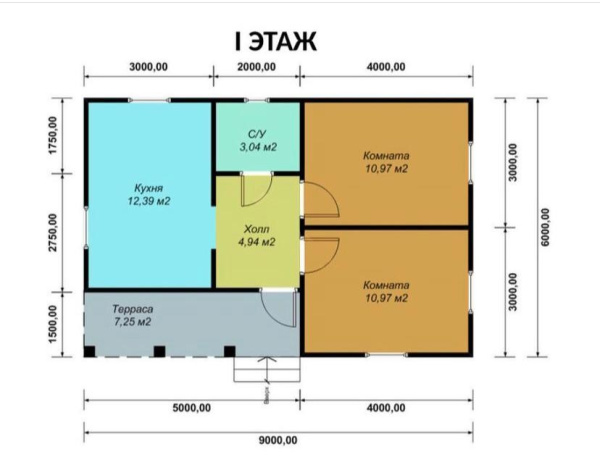 Каркасный дом Дружба 6x9 Каркасный дом Дружба 6x9