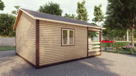 Каркасный дом Лето 6x6 Каркасный дом Лето 6x6
