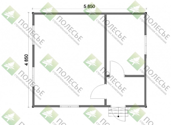 Модульный дом Крепыш-2 6х5 метра