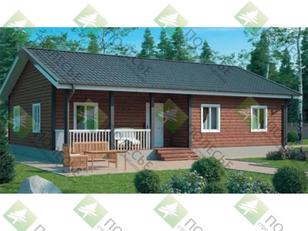 Каркасный дом Комфорт - 4 9х12