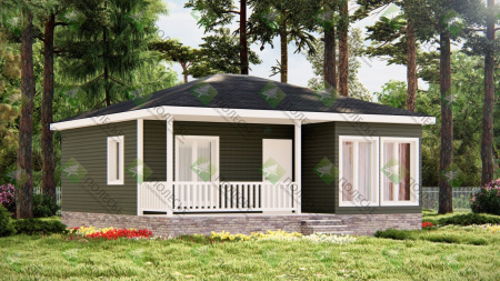 Каркасный дом Маркиз 8x8