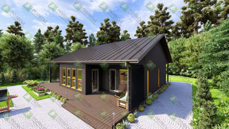 Каркасный дом Барич 10x12