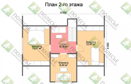 Каркасный дом Терем 7х9