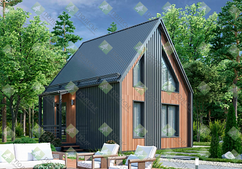 Дачный дом Барн 6x6