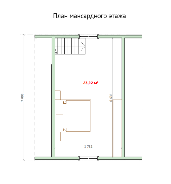 Дачный дом Русский 6х7 Дачный дом Русский 6х7