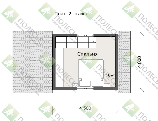 Дачный дом Домовенок 6х4