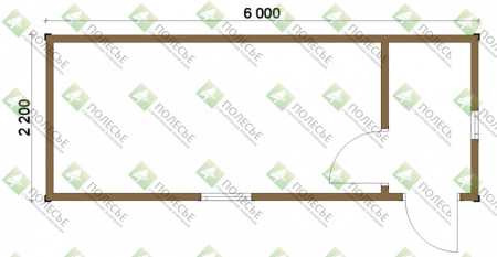 Бытовка 061 - 2,2х6