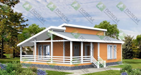 Каркасный дом Стиль 9х11