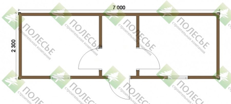 Бытовка 076 - 2,2х7