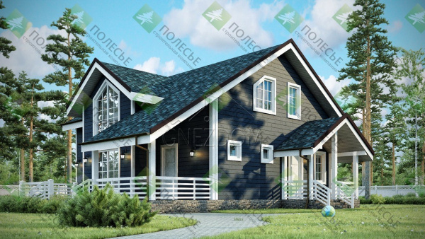 Каркасный дом Сударь 9x10