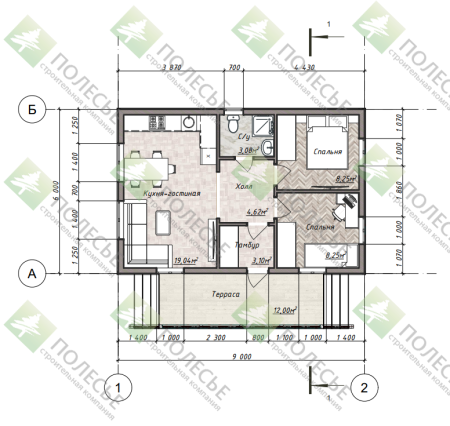 Каркасный дом Рома 6x11