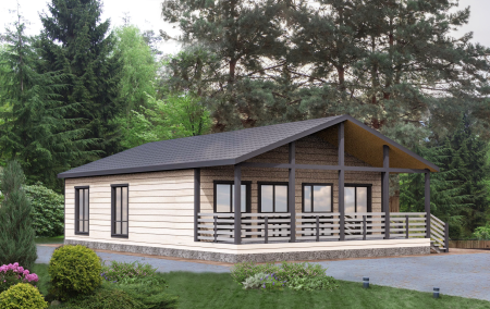 Каркасный дом Клондайк 9x14