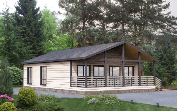 Каркасный дом Клондайк 9x14 Каркасный дом Клондайк 9x14