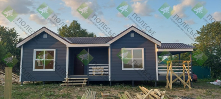 Каркасный дом Комфорт 10х12