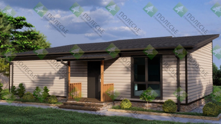 Каркасный дом Светлый 12x9